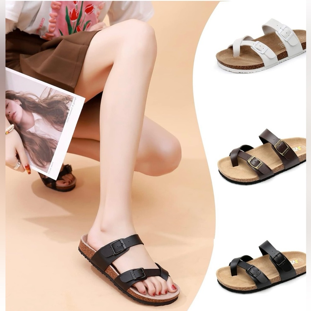 Walk The World Cork Footbed Sandals Unisex Adults